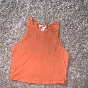 Orange crop top